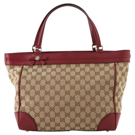 gucci mayfair tote|gucci canvas tote bag.